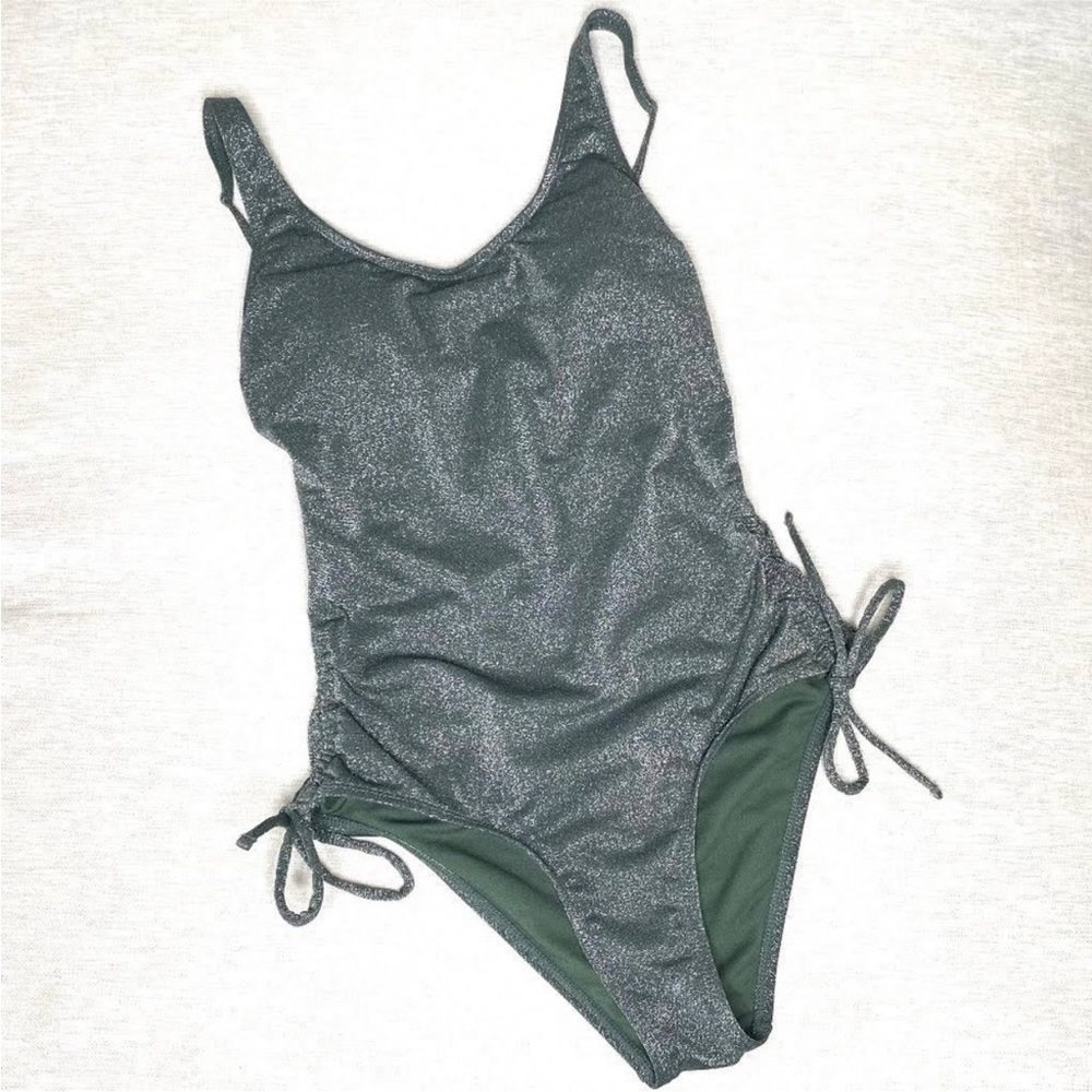 GLITTER GREEN ONE-PIECE SWIMSUIT - Picture 5 of 5